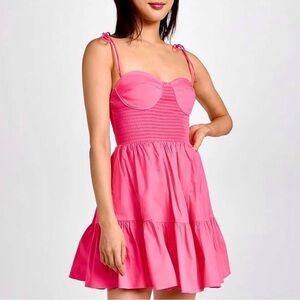 Staud

Landry Smocked Bustier Minidress